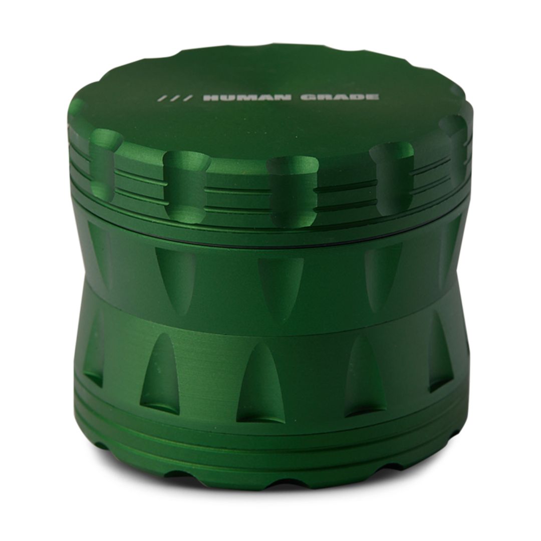 Human Grade | Aluminum Grinder | 2.5" | Model 2A, Color: Green