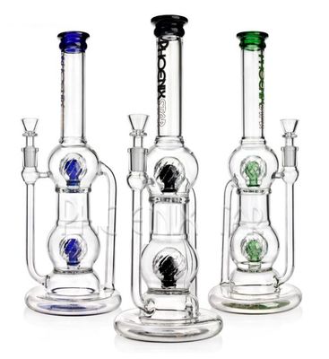 13" Phoenix Star Double Ball Bong