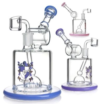7" Phoenix Star Dab Rig with Showerhead Perc 80mm Base