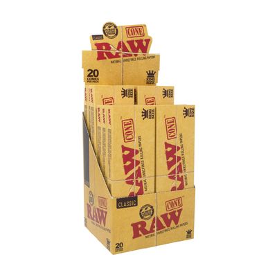 Raw | King Size | Cones | 20pc