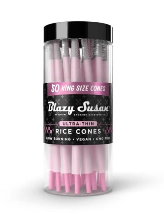 Blazy Susan | Ultra-Thin Rice Cones, Size: King (50ct)