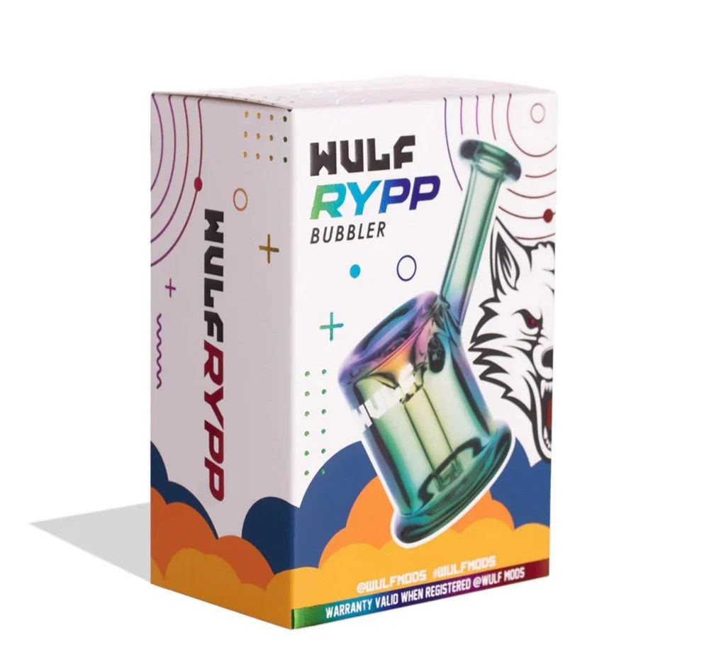 WULF | RYPP | Glass Bubbler | RAINBOW