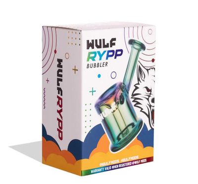 WULF | RYPP | Glass Bubbler | RAINBOW