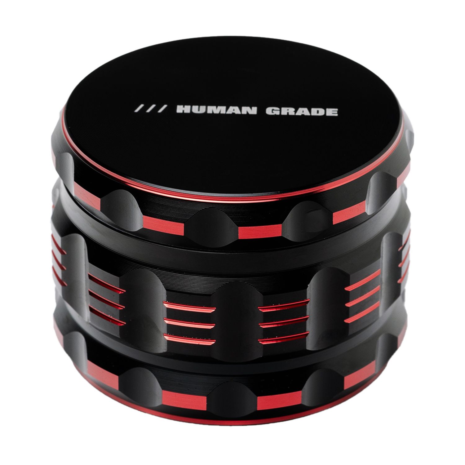 Human Grade | 4pc Grinder | 2.5" | Model 5T, Color: RED