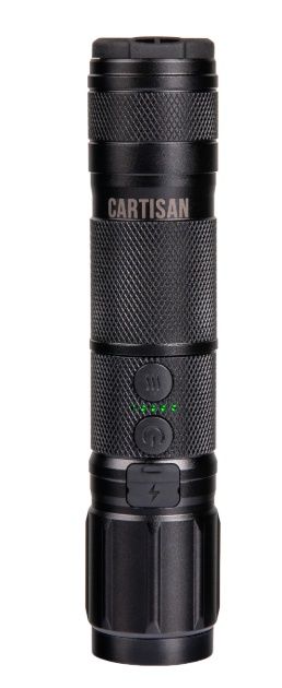Cartisan High-Beam 510 Battery and Flashlight, Color: Charcoal