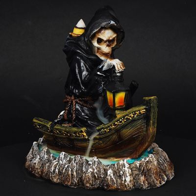 Reaper Lamp Back Flow Incense Burner