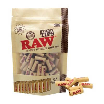 RAW | Pre-Rolled | Sticky Tips | 100ct