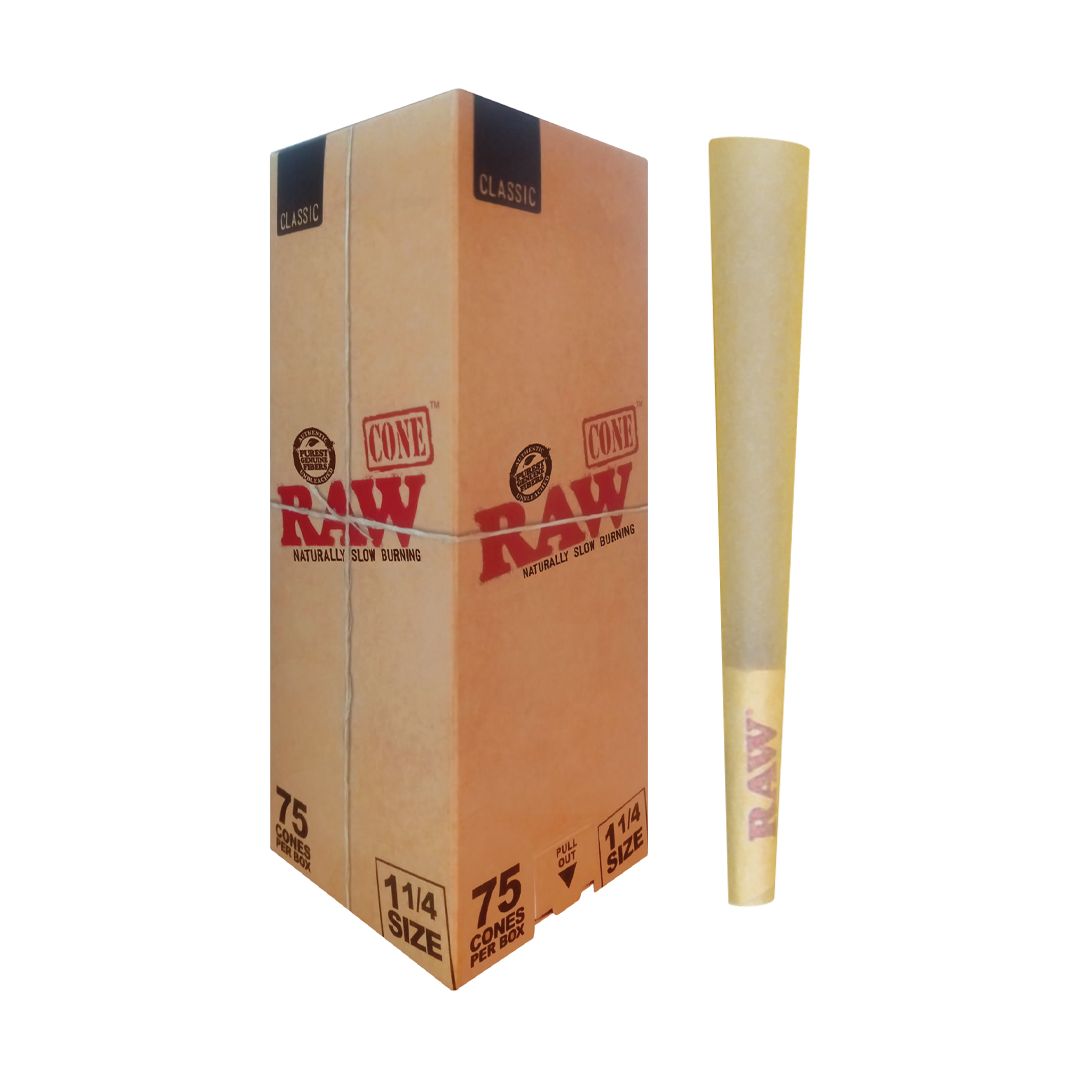 RAW Classic | Backrolled Cones | 75ct, Size: 1 1/4