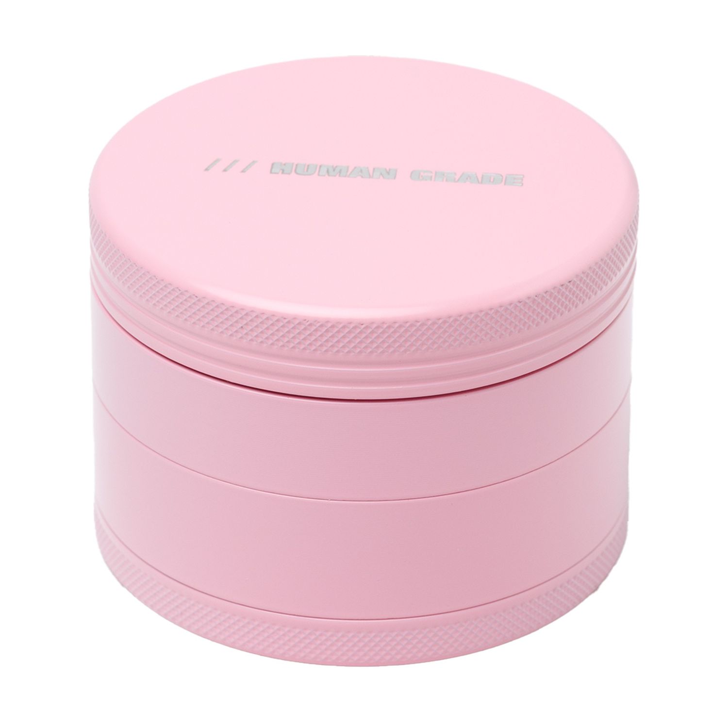 Human Grade | 2.5" Aluminum Grinder | 4C, Color: Pink