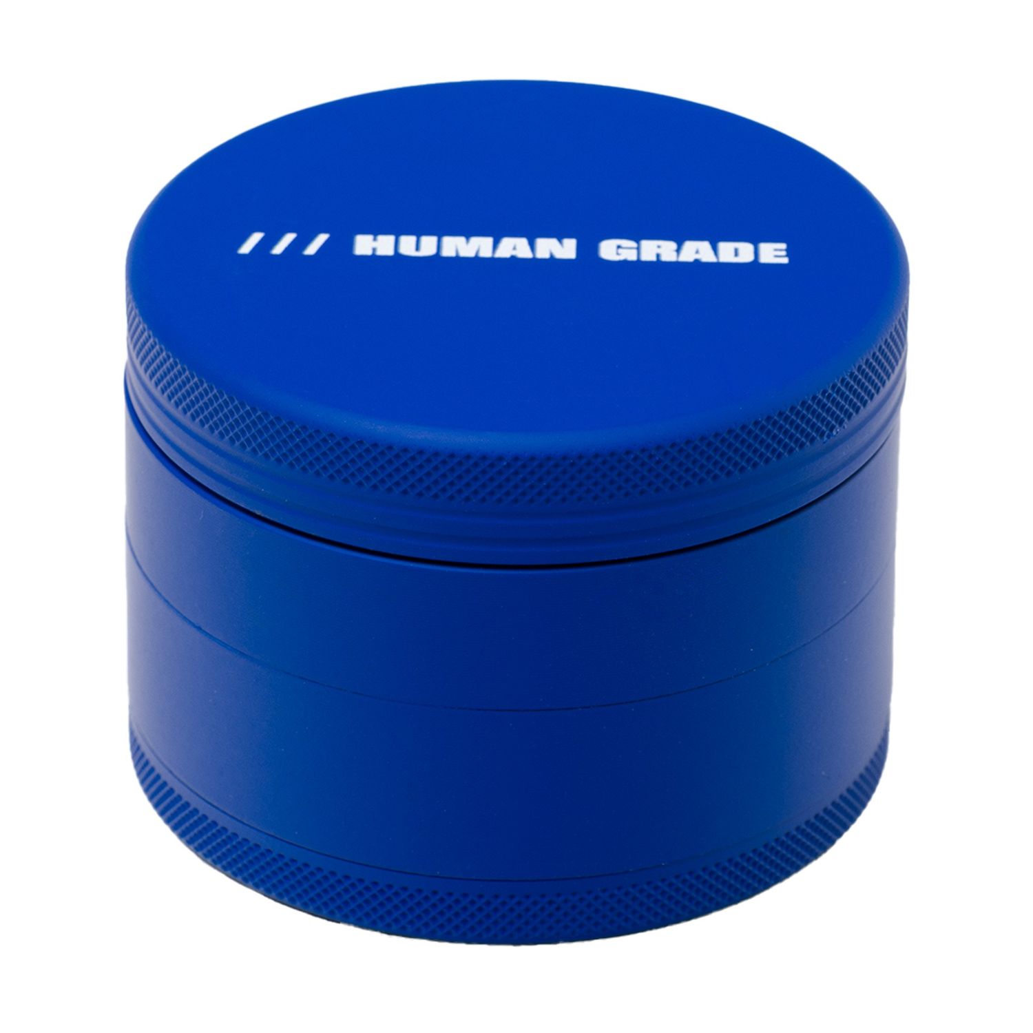 Human Grade | 2.5" Aluminum Grinder | 4R, Color: Blue