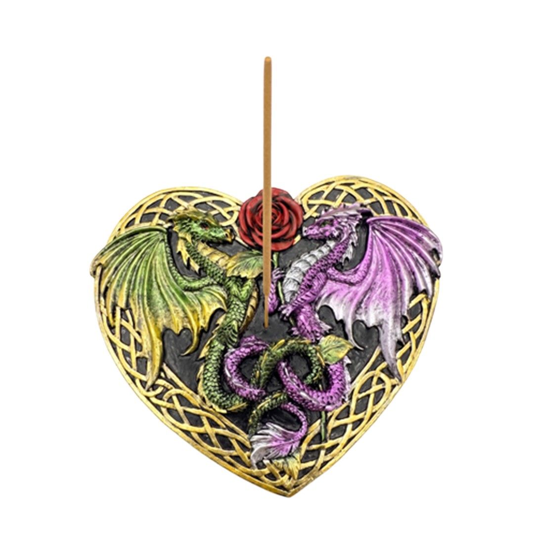 Double Dragon Heart | Incense Stick Holder