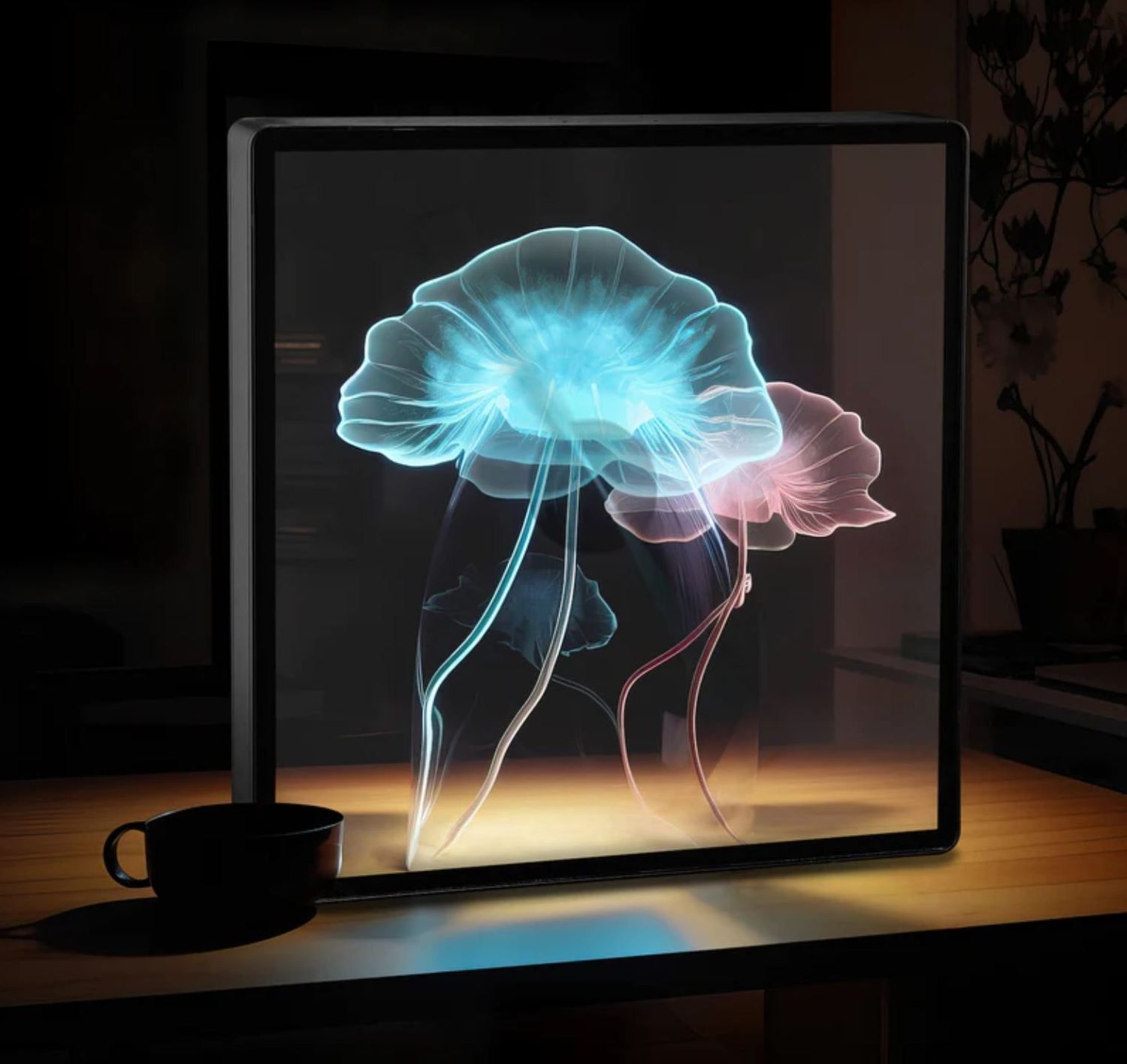 Hologram Fan With Frame