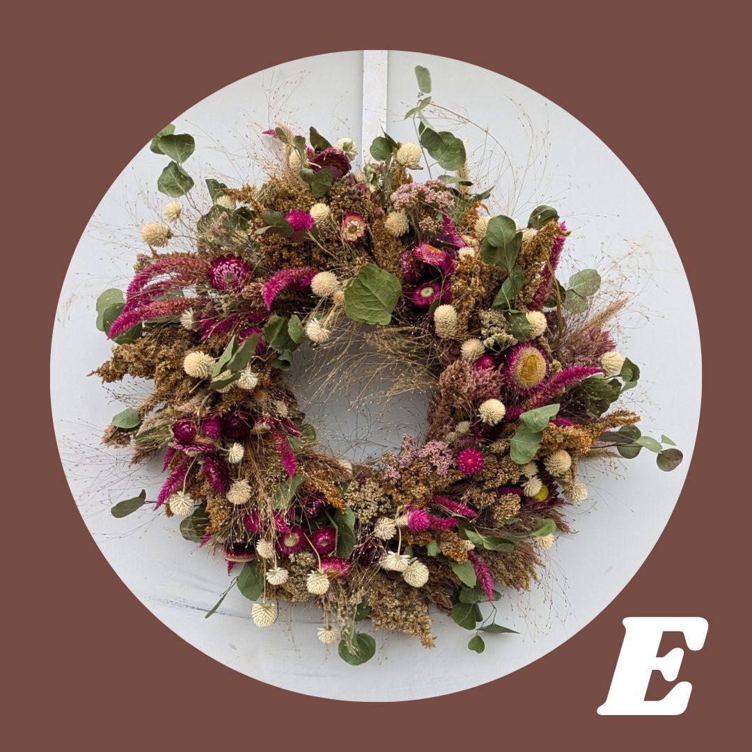 Dried Flower Wreath E