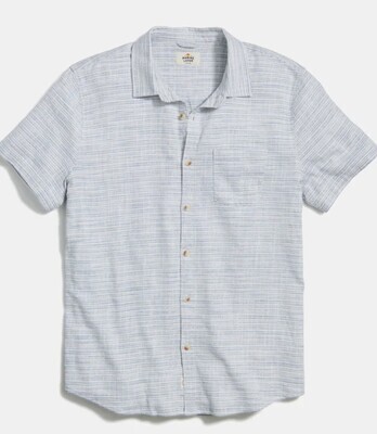 Marine Layer Stretch Selvage Mini Stripe Shirt