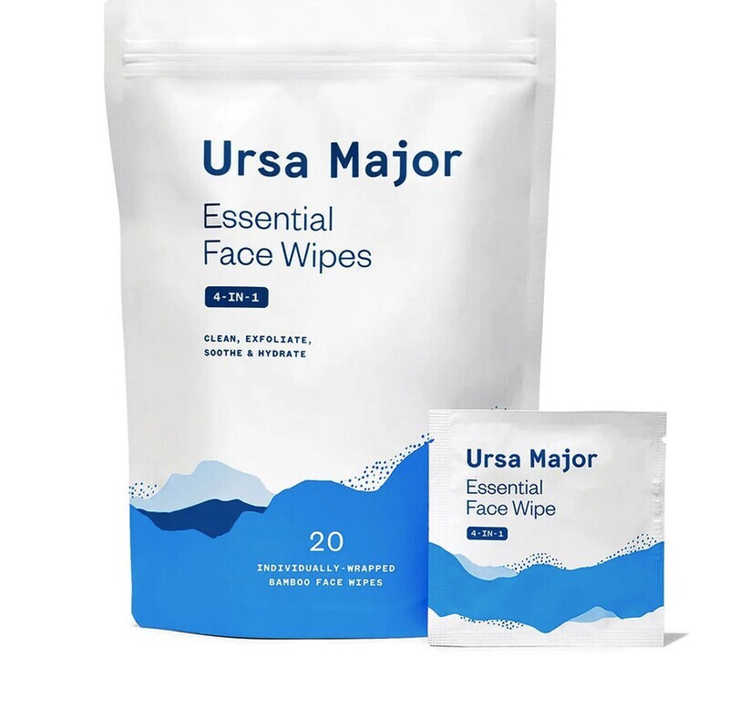 4-in-1 Essential Face Wipes (20 pack) 20 individual wipes