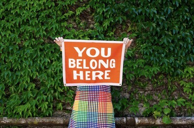 You Belong Here Camp Flag