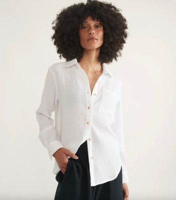 Marine Layer Jane Double Cloth Button Down