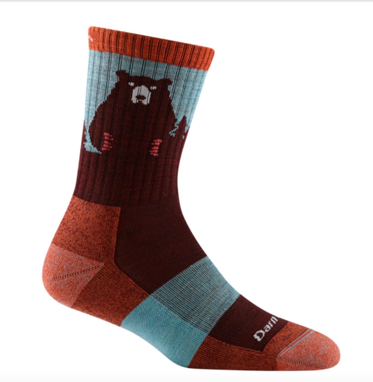 Darn Tough Beartown Hiker Light Cushion - Burgundy