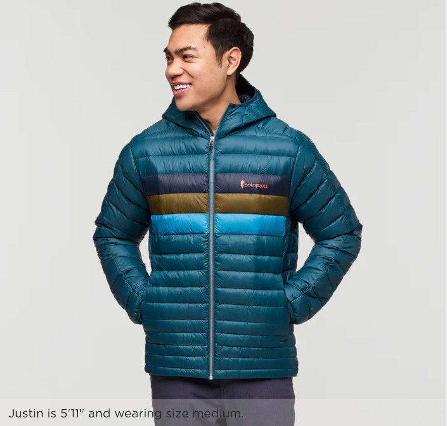Cotopaxi Fuego Down Hooded Jacket - Abyss Stripes