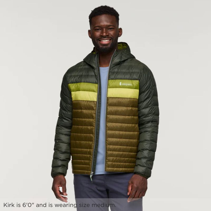 Cotopaxi Fuego Down Hooded Jacket - Woods/Live Oak
