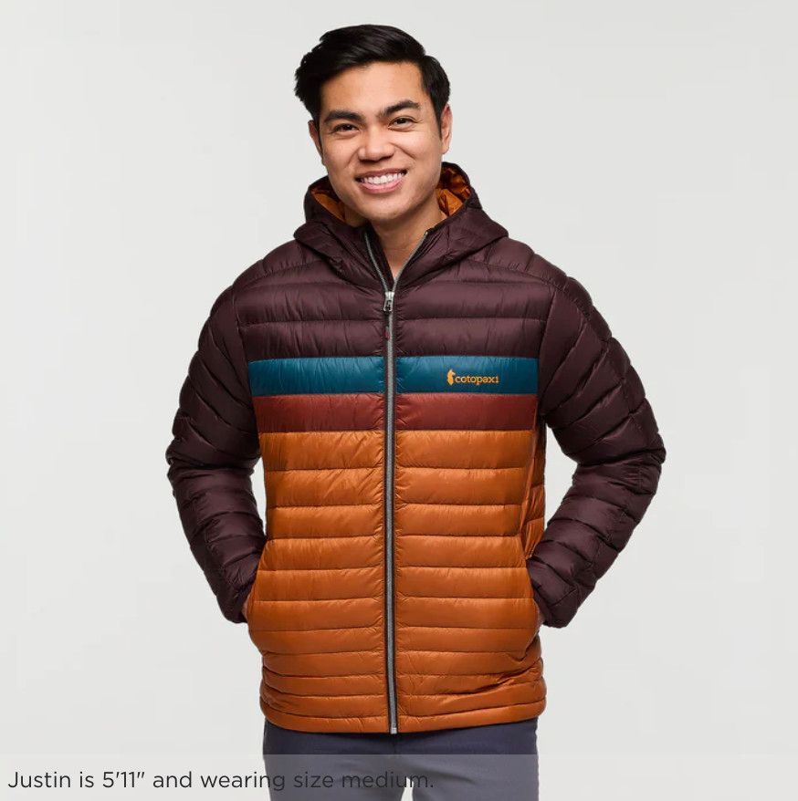Cotopaxi Fuego Down Hooded Jacket - Coffee/Sienna