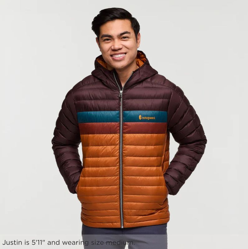 Cotopaxi Fuego Down Hooded Jacket - Coffee/Sienna
