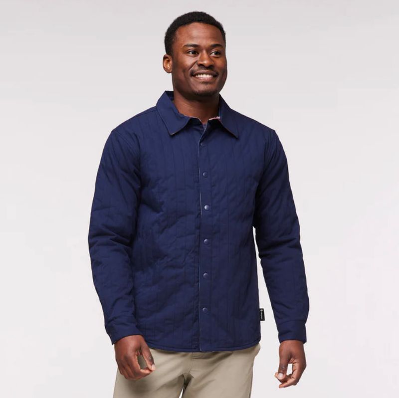 Cotopaxi Men&#39;s Salto Insulated Flannel Jacket - Ink Plaid