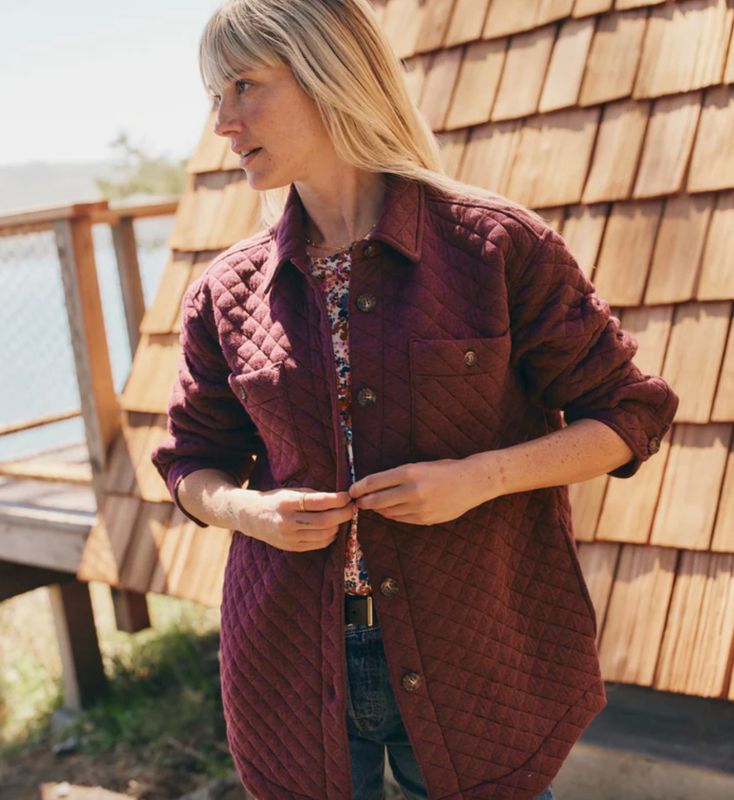 Corbet Shirt Jacket - Deep Plum