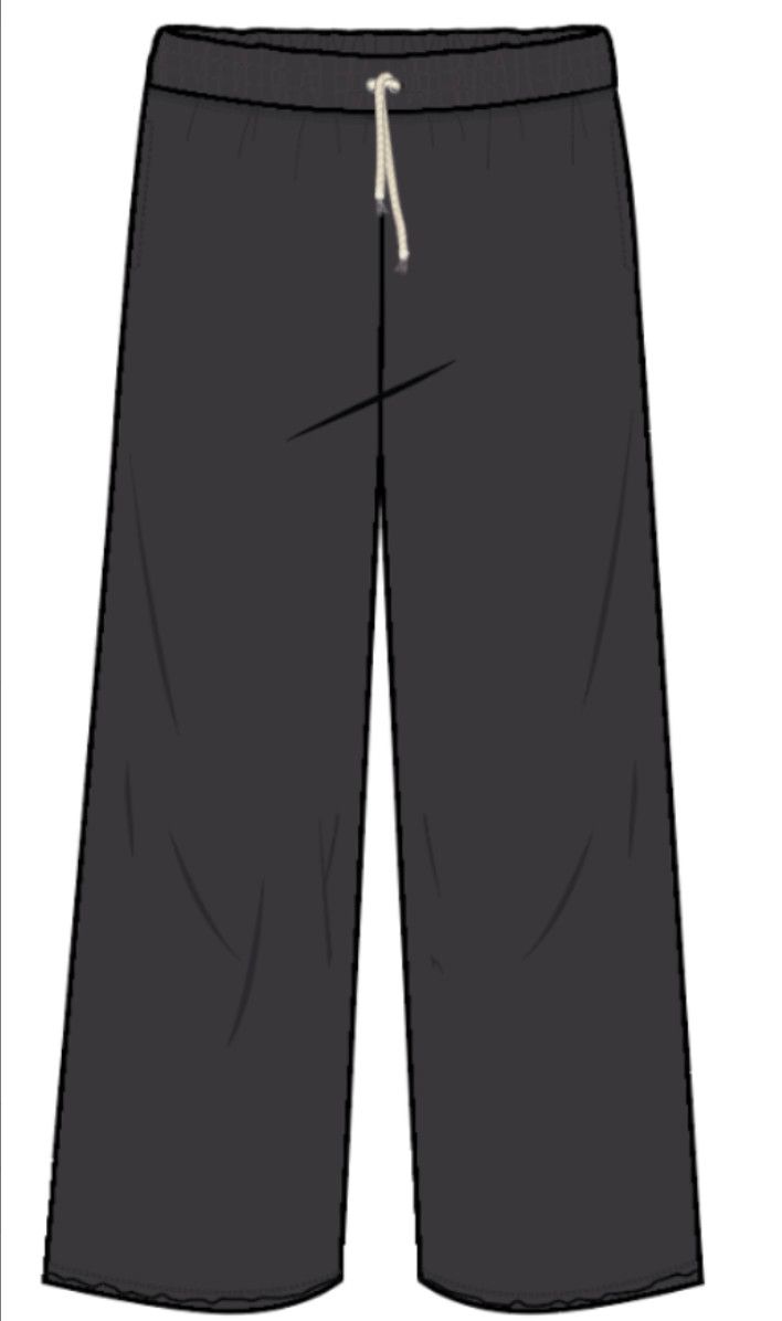 Anytime Washed Black Wide Leg Sweatpant