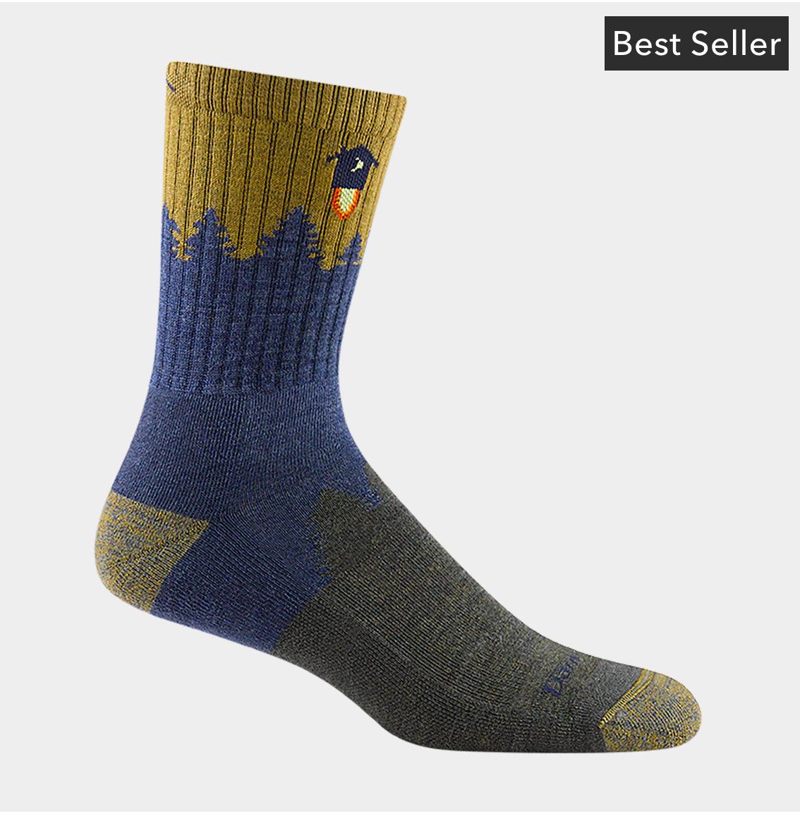 Darn Tough #2 Midweight Hiker with Cushion in Denim