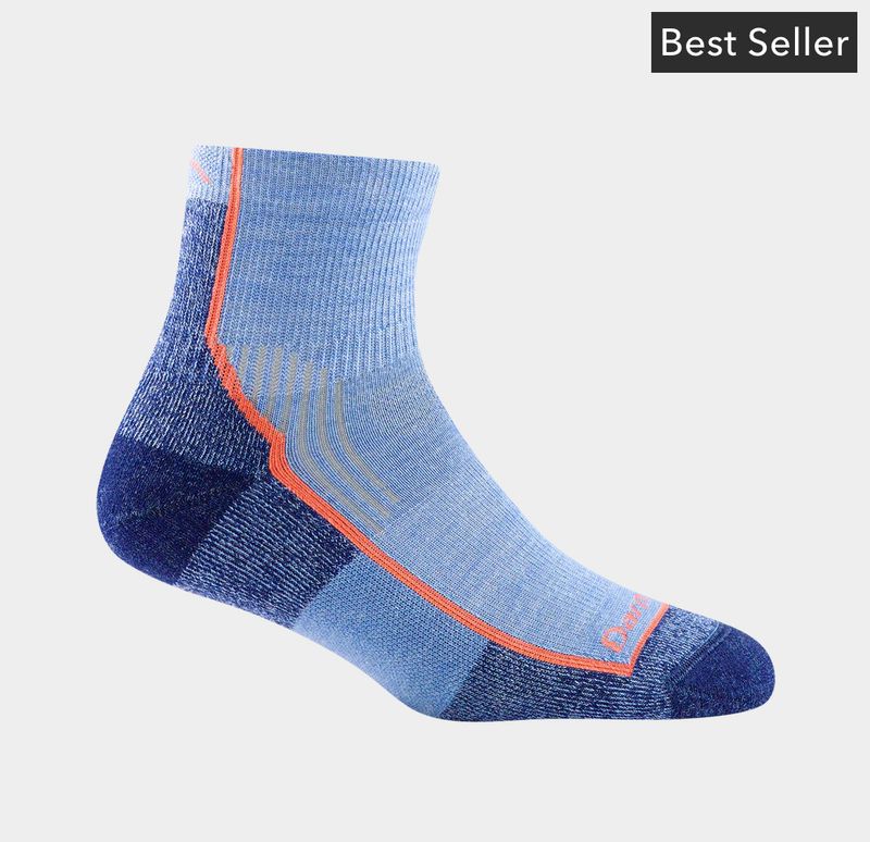 Darn Tough Midweight Hiker 1/4  Cushion - Denim