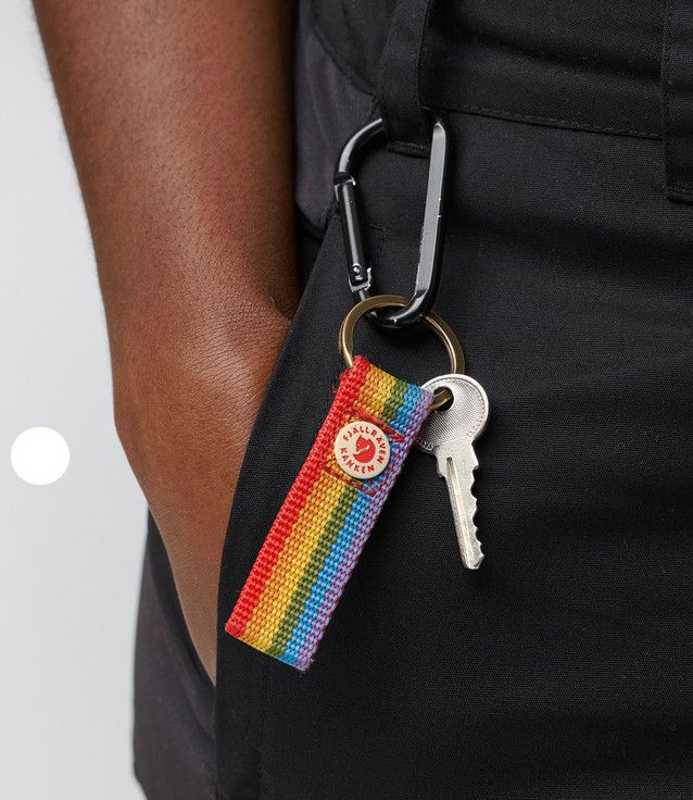 Kanken Rainbow Keyring Rainbow Pattern