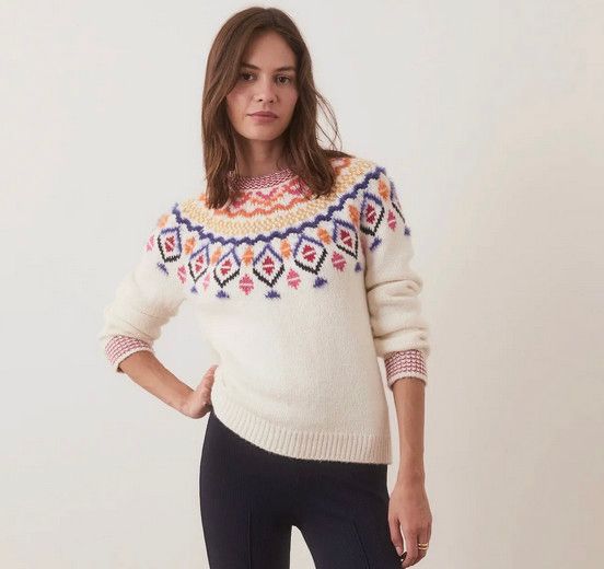 Marine Layer Shasta Archive Crewneck Sweater - Cream