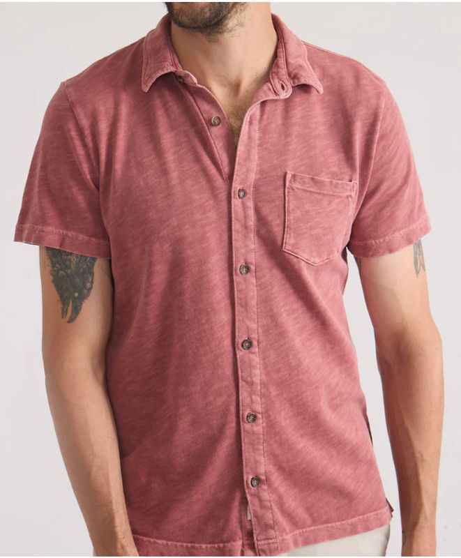 Vintage Heavy Slub Button Down - Marsala