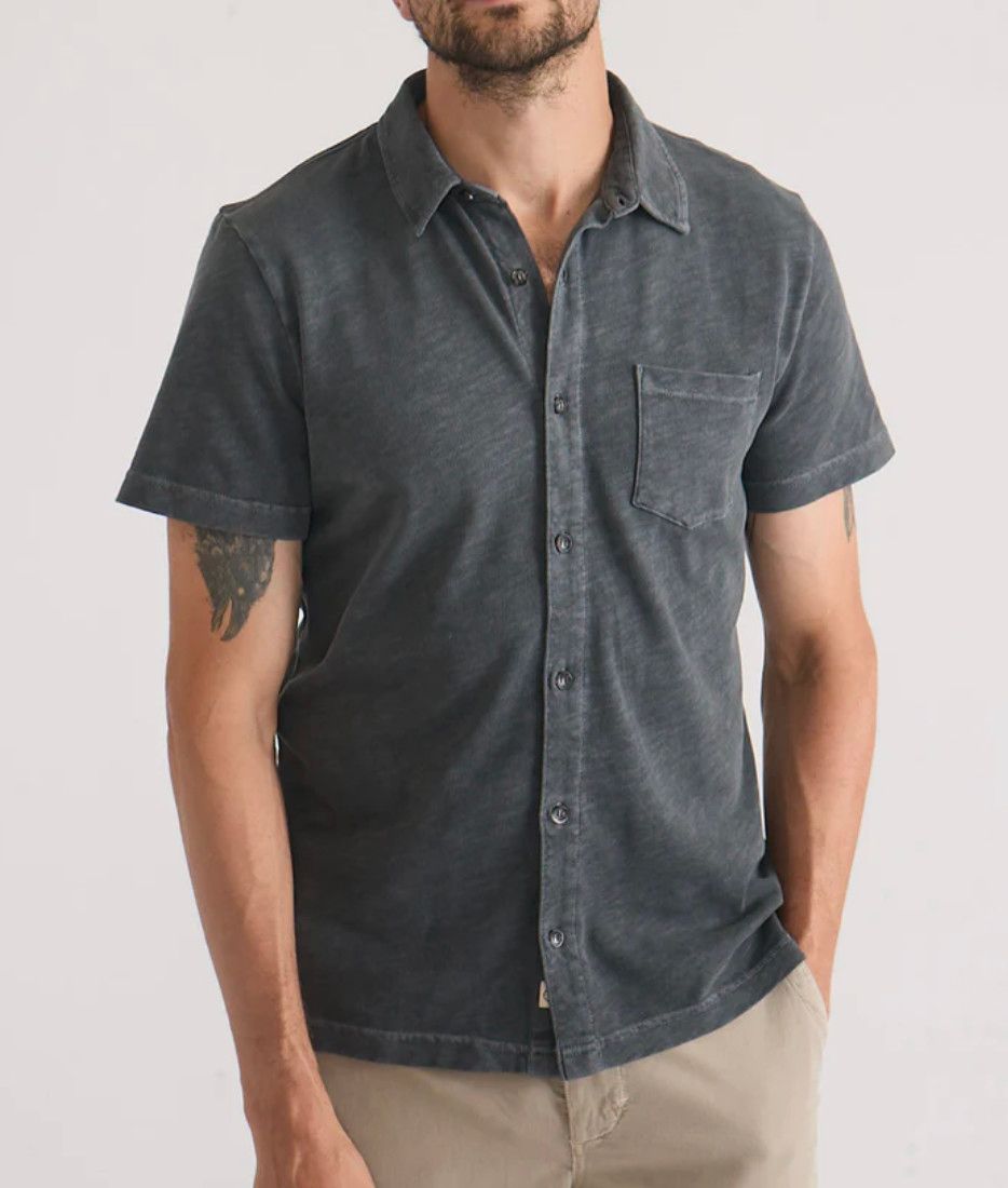 Vintage Heavy Slub Button Down - Forged Iron