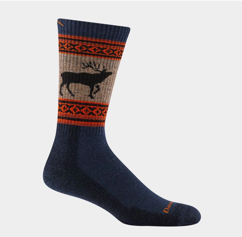 Darn Tough Van Grizzle Men&#39;s Hike Boot Sock - Midweight/Cushion - Eclipse