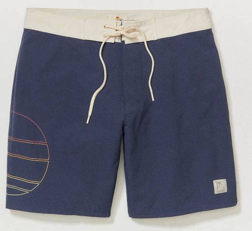 Stretch Board Short 8&quot;, Color: navy sunset icon, Size: 30