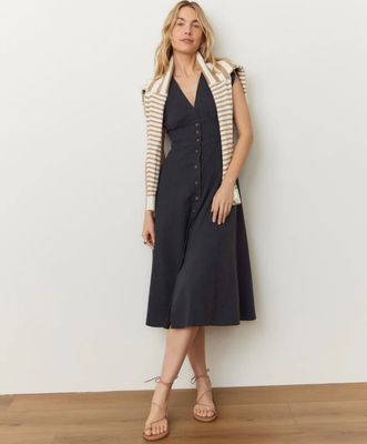 Camila Midi Dress - Black