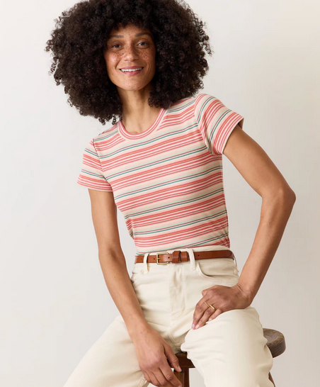 Marine Layer Lexi Rib Sun-In Crew Tee