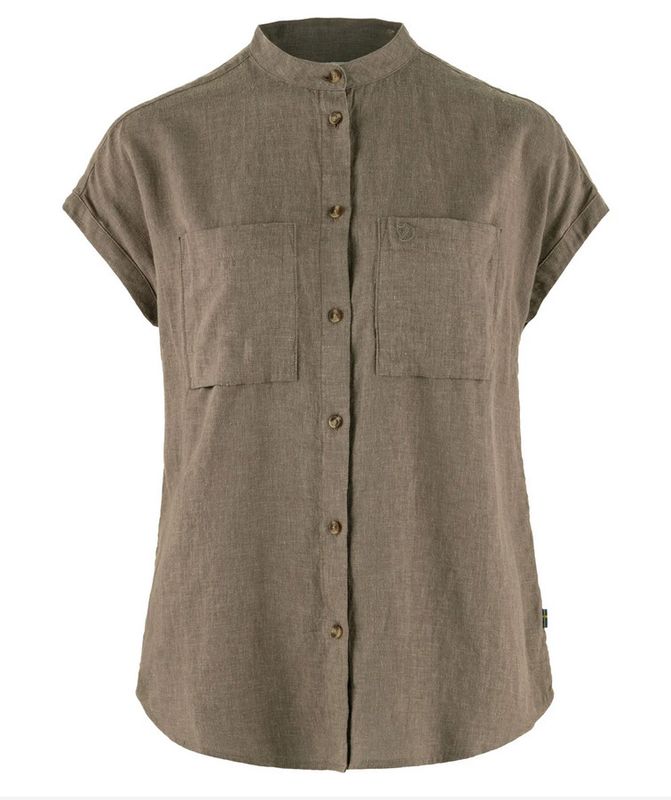 Fjallraven Ovik Hemp Shirt, SS, Suede Brown