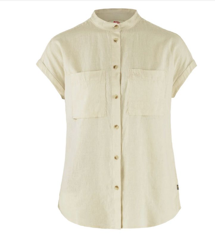 Fjallraven Ovik Hemp Shirt, SS, Chalk White