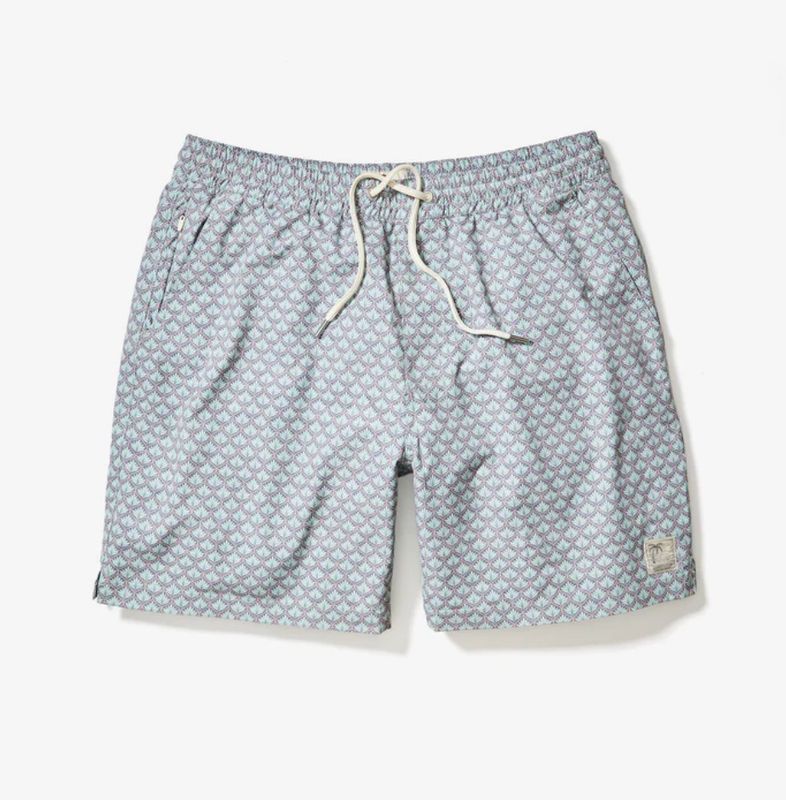 Marine Layer Lined Sport &amp; Swim Short 6&quot; in Aqua Agave