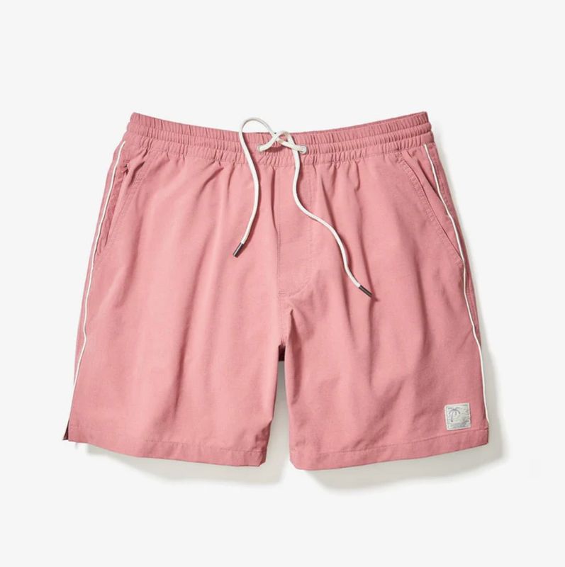 Marine Layer Lined Sport &amp; Swim Short 6&quot; in Withered Rose