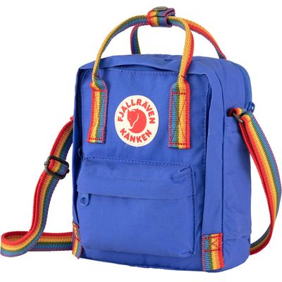Fjallraven Kanken Rainbow Sling in Cobalt Blue