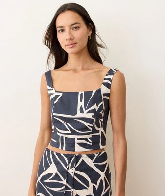 Zoe Hemp Tank Midnight Mosaic