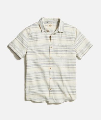 Classic Stretch Selvage Shirt in Cool Baja Stripe