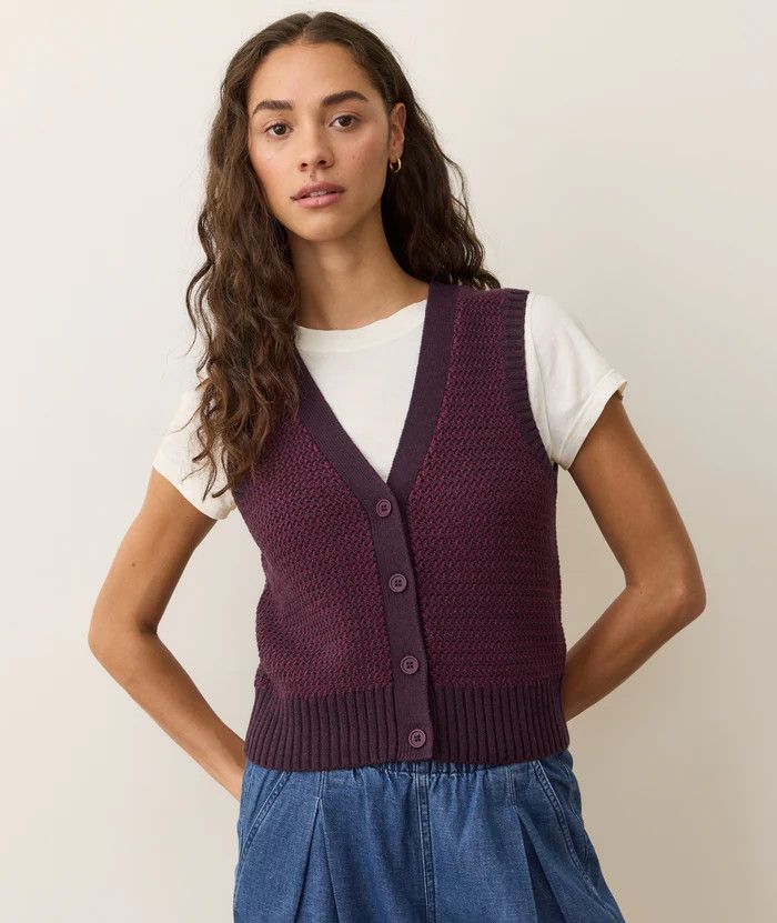 Robin Textured Sweater Vest