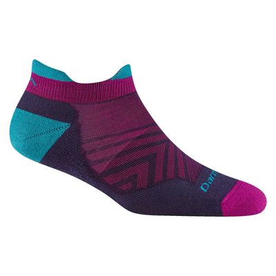 Women&#39;s Run No Show Tab Cushioned Ultra-Lightweight Running Socks Blackberry