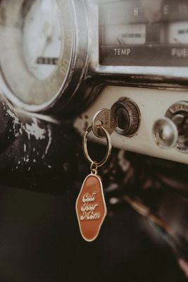 Call Your Mom Keychain from The Bee &amp; The Fox