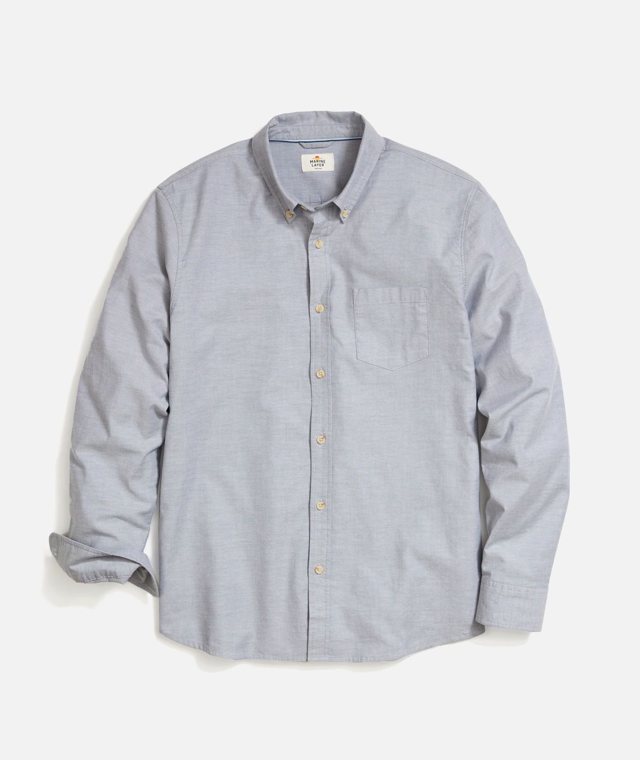 Marine Layer California Oxford Shirt in Vintage Indigo